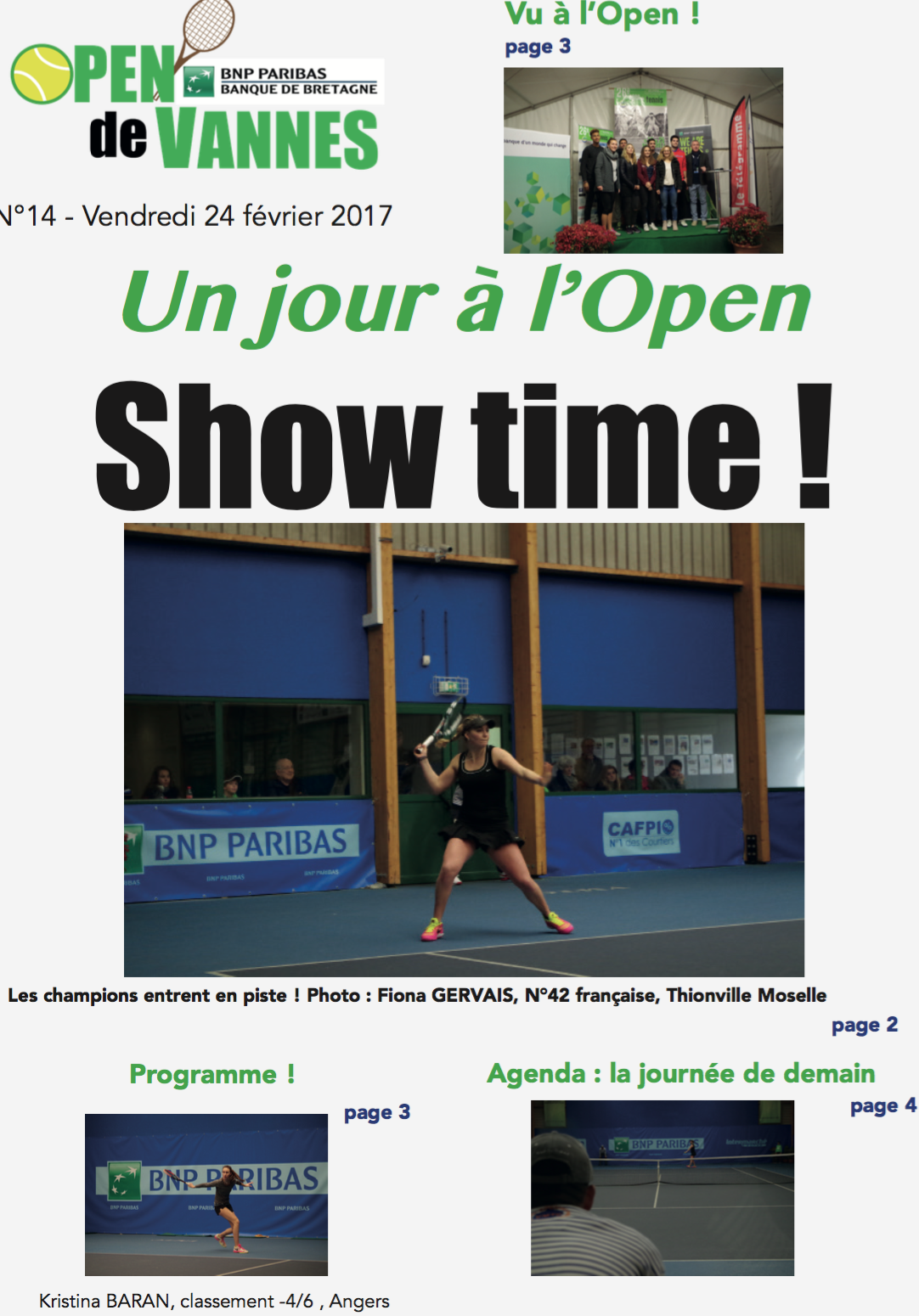 Un jour à l’Open (éditions 2017) Un jour à l’Open (éditions 2017)